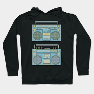 Blue Classic Boombox Hoodie